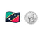 Saint Kitts Wavy Flag Shoe Charm Shoe Charm Saint Kitts